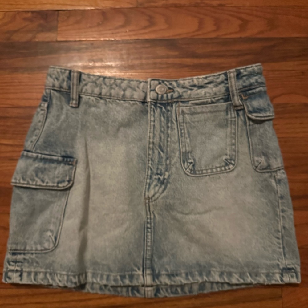 Zara Blue Denim Mini Skirt